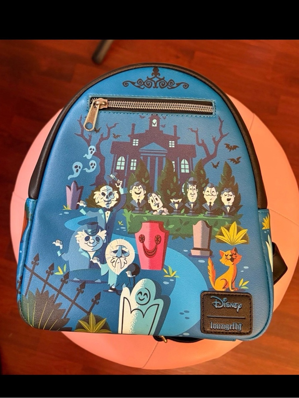 Loungefly Blue Haunted Mansion Character Mini Backpack